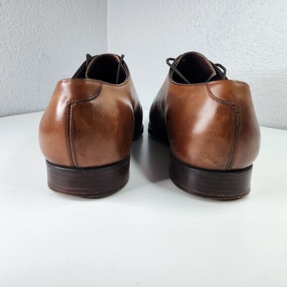 Rare Ralph Lauren Purple Label Wholecut Oxford Shoes 9.5 Brown Made in England - Picture 8 of 16